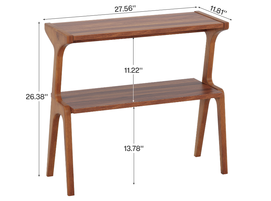 Mid Century Modern Solid Wood End Table