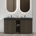 Galan 60" Smoked Bathroom Vanity