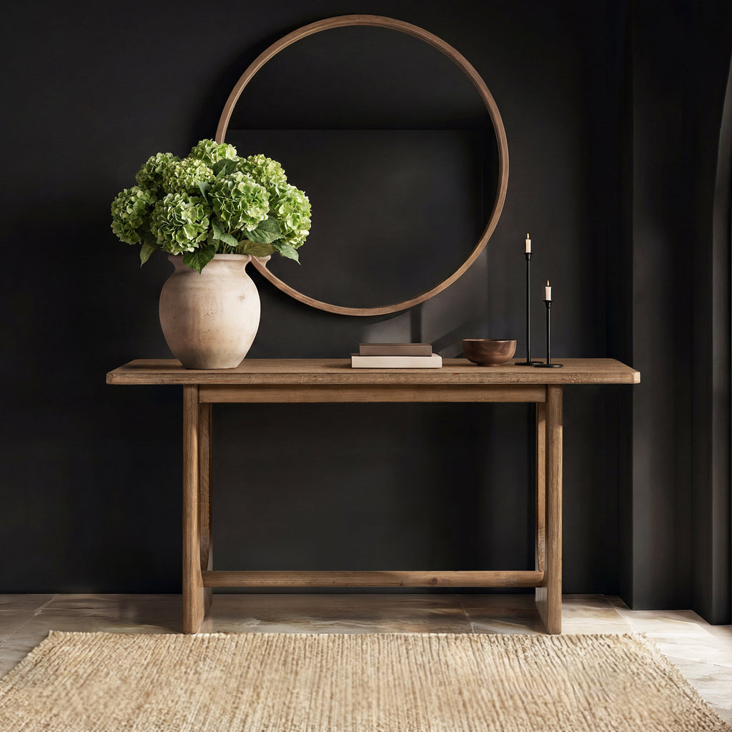 Turnkey 72" Modern Trestle Console Table - Antique
