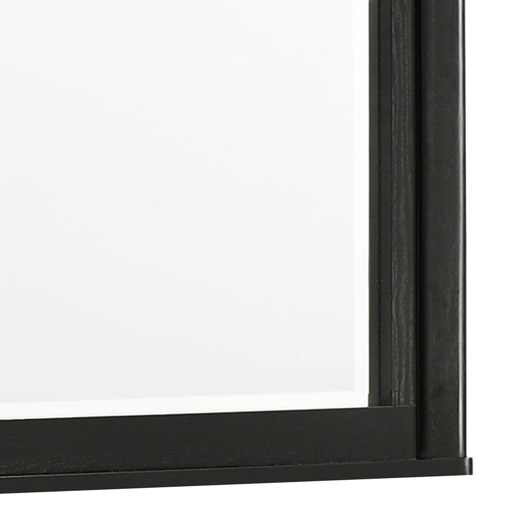 Opel Modern Beveled Bedroom Mirror with Deep Frame Profile