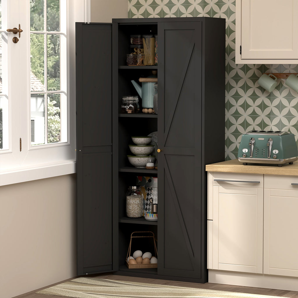 2 Doors Metal Storage Cabinet Kitchen Pantry Cabinet