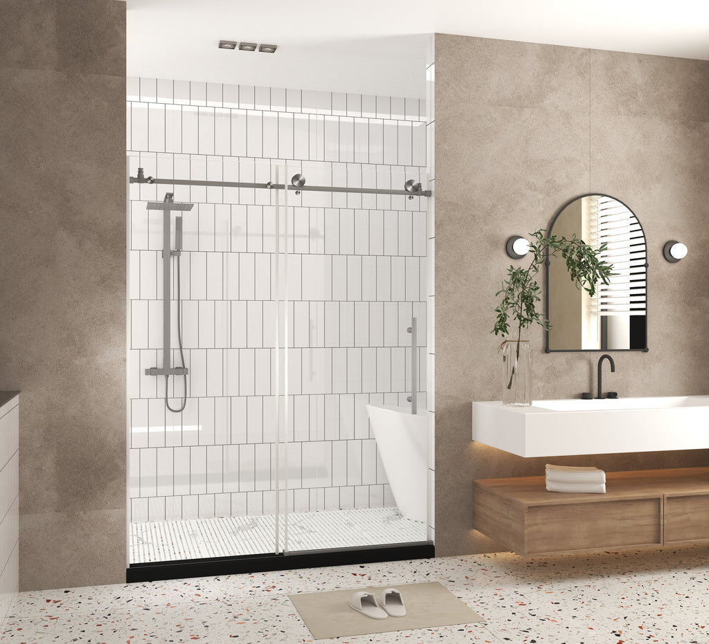Frameless Shower Door 56-60"W x 76"H