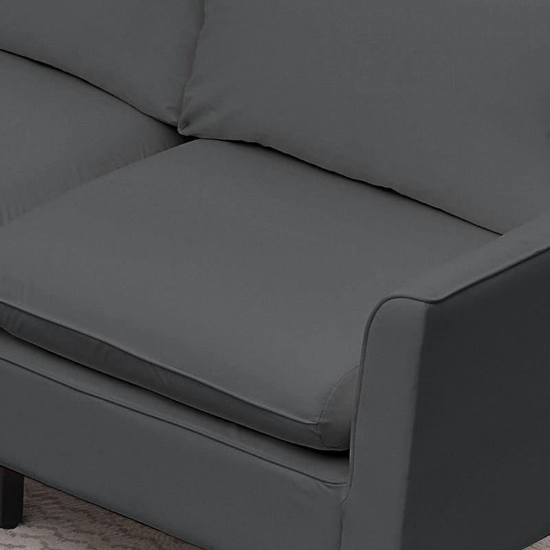 TS Cat Paw Leather Upholstered Loveseat