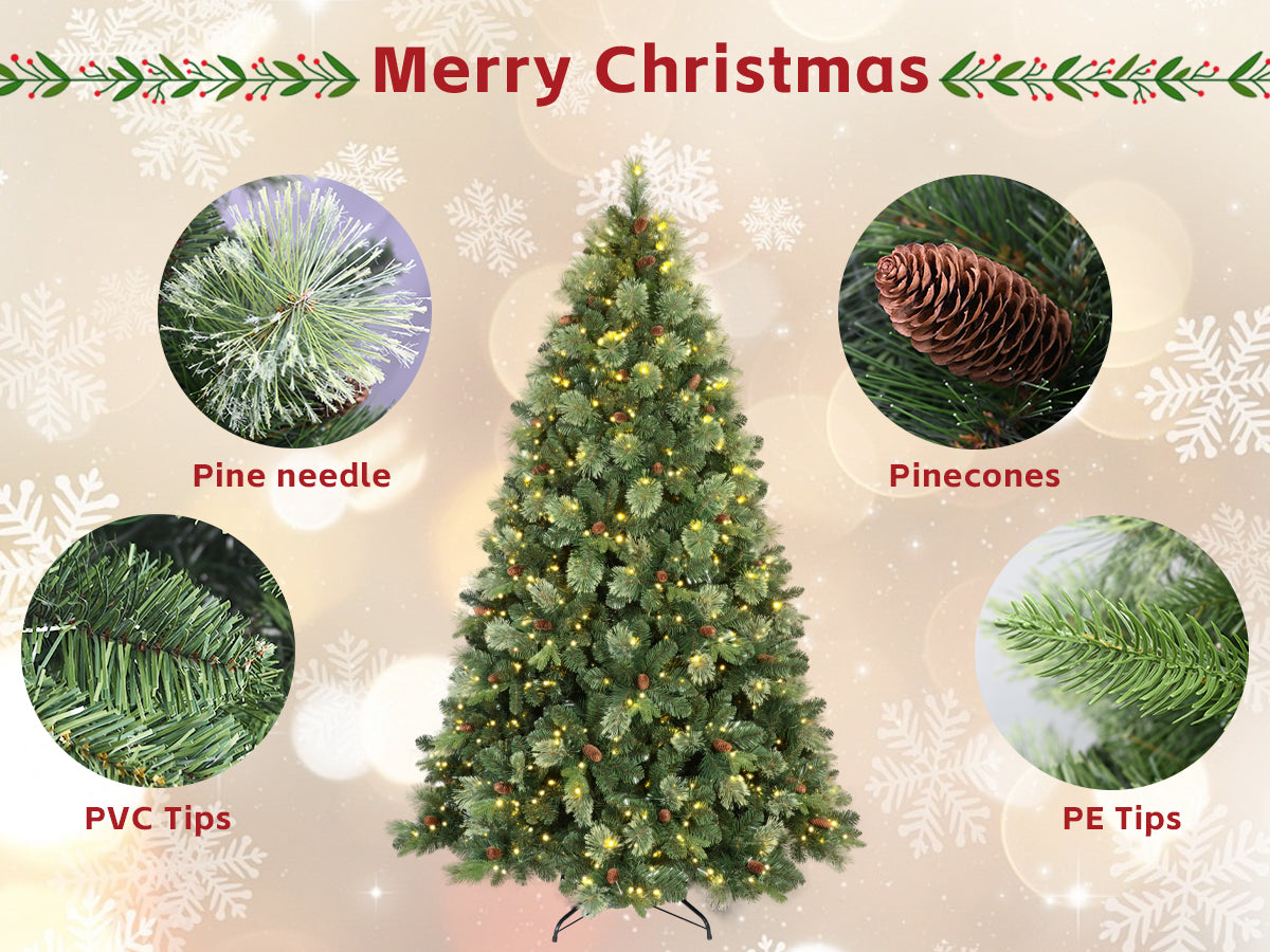 6FT Pre-Lit Artificial Christmas Tree