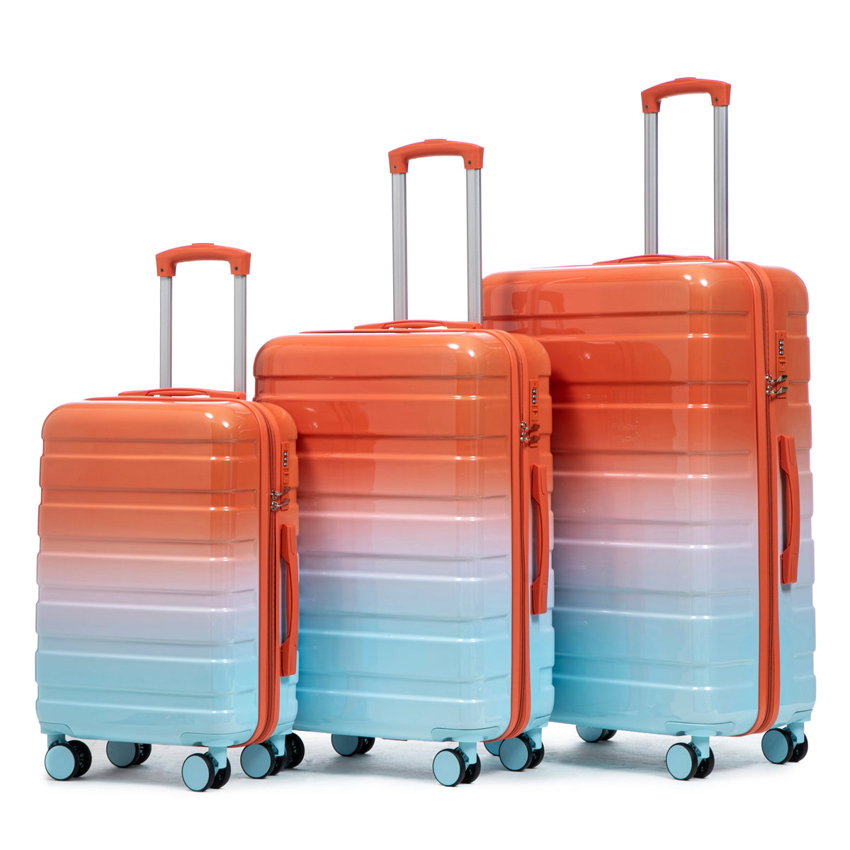 3-Piece PC Spinner Wheel Luggage Set