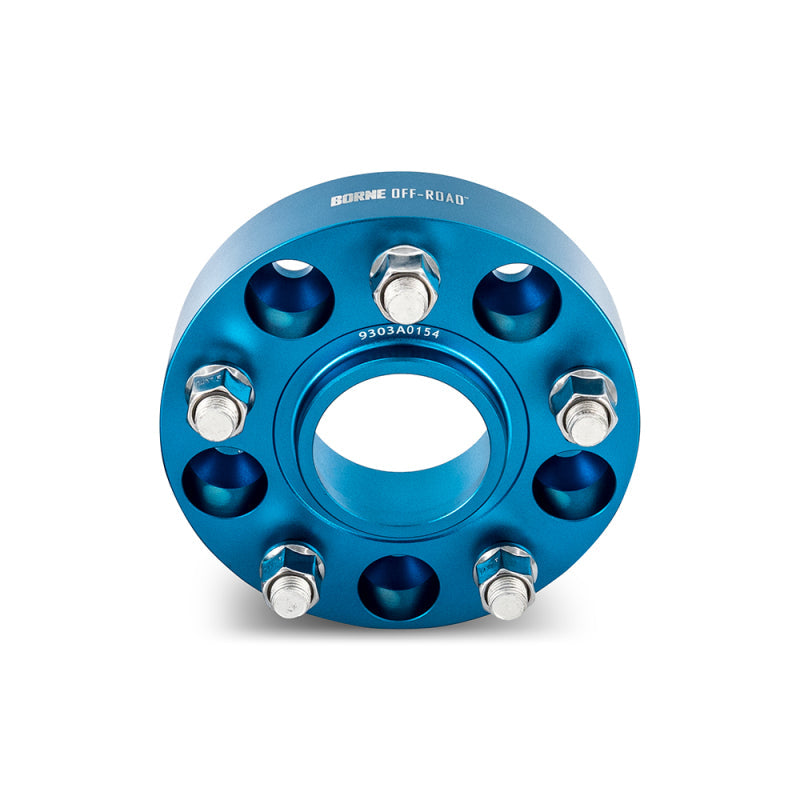 Borne Off-Road Wheel Spacers - 5x127 - 71.6 - 38.1mm - M14 - Blue BNWS-003-381BL