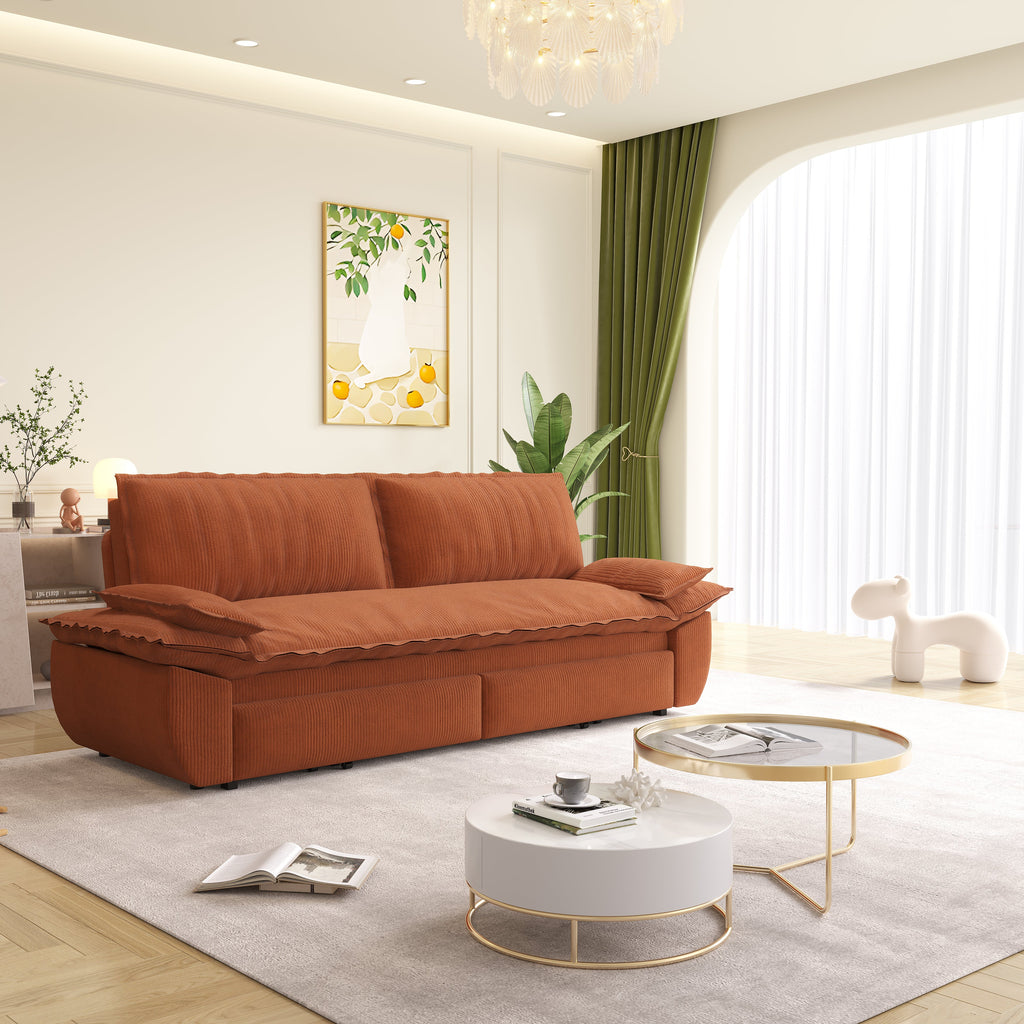73.2" Queen Pull Out Sofa Bed