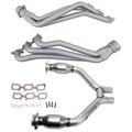 BBK 15-17 Ford Mustang V6 1-3/4 Long Tube Headers w/High Flow Catted H Pipe (Ti Ceramic) 16423