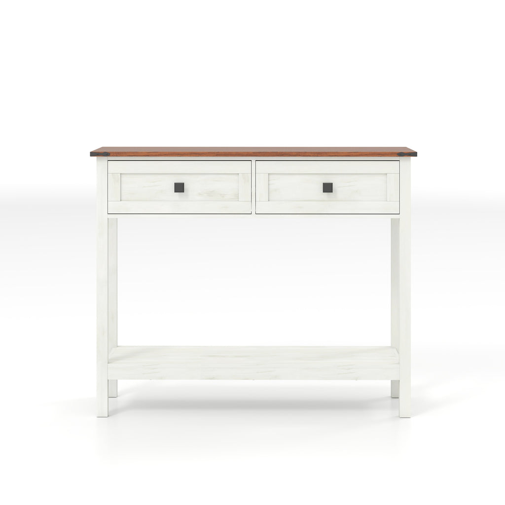 Farmhouse Style Console Table with 2 Drawers