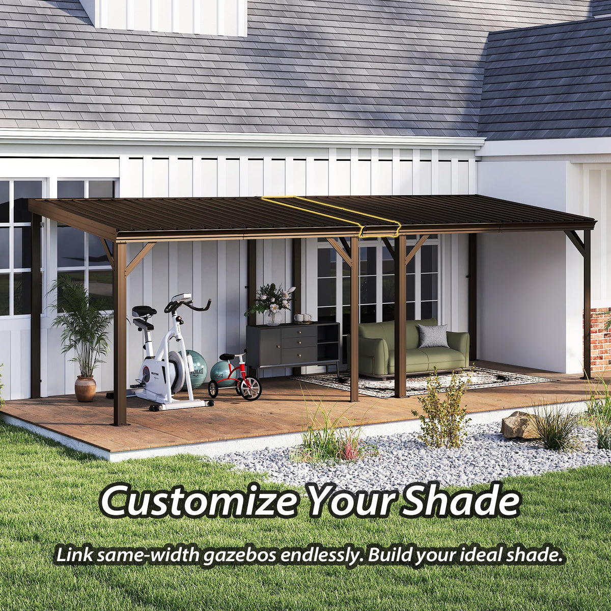 Gazebo Connector Kit for 12ft Width Wall Mounted Gazebos