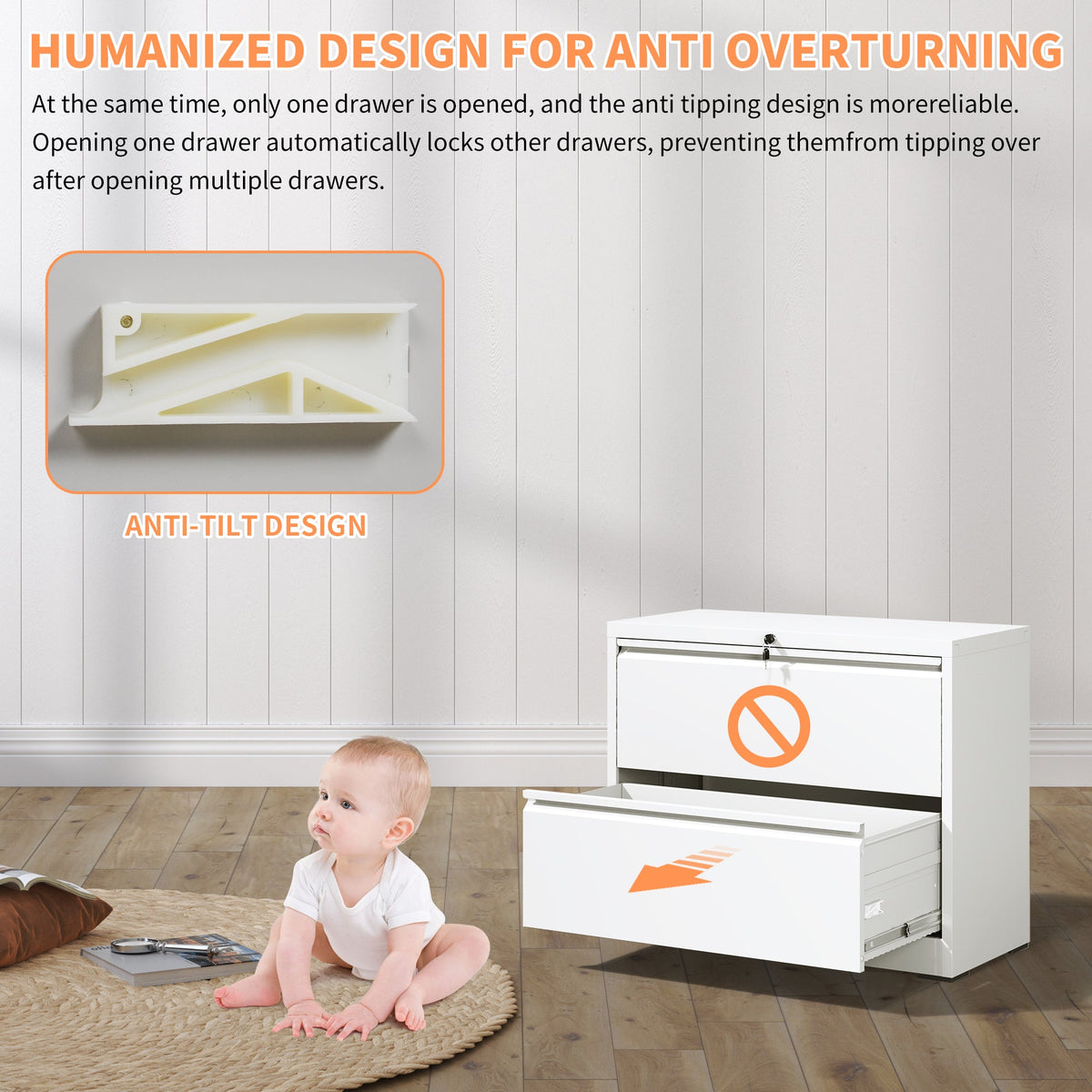 Lateral File Cabinet 2 Drawer