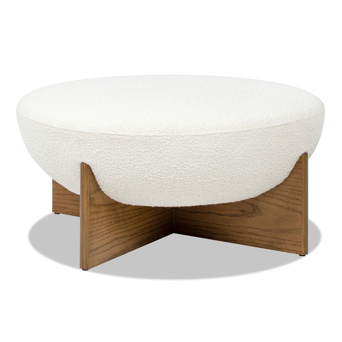 Bali 37" Round Upholstered Cocktail Ottoman