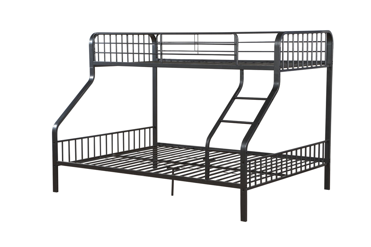 Caius Gunmetal Finish Twin XL/Queen Bunk Bed