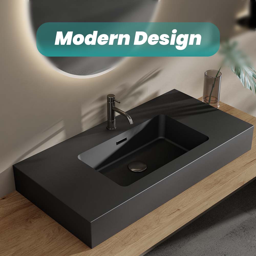 BB02-36-109 Integrated Engineered Solid Surface Basin