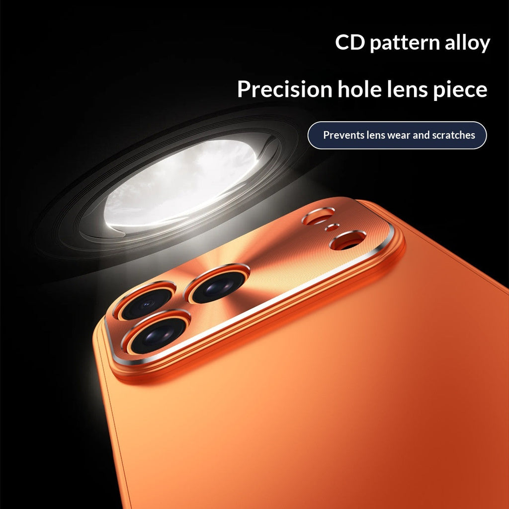 Solid Color Minimalist Metal Anti Drop Phone Case