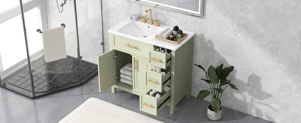 36" Bathroom Vanity with Sink Top