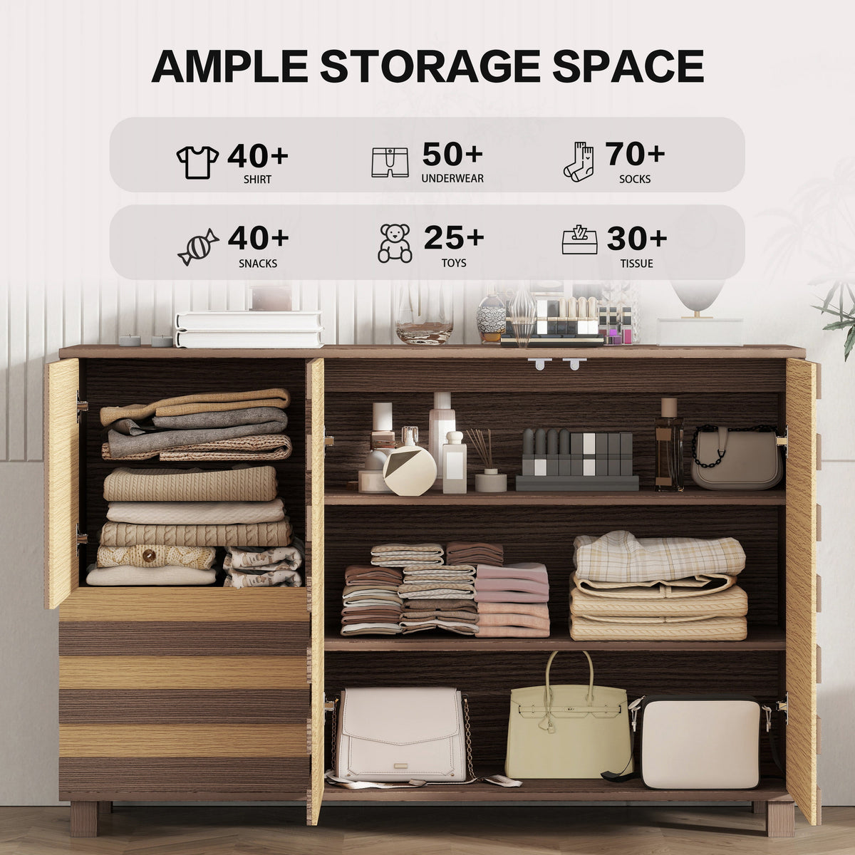 55" Buffet Sideboard Cabinet Storage