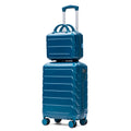 2-Piece Luggage Set with Cosmetic Case and Suitcase