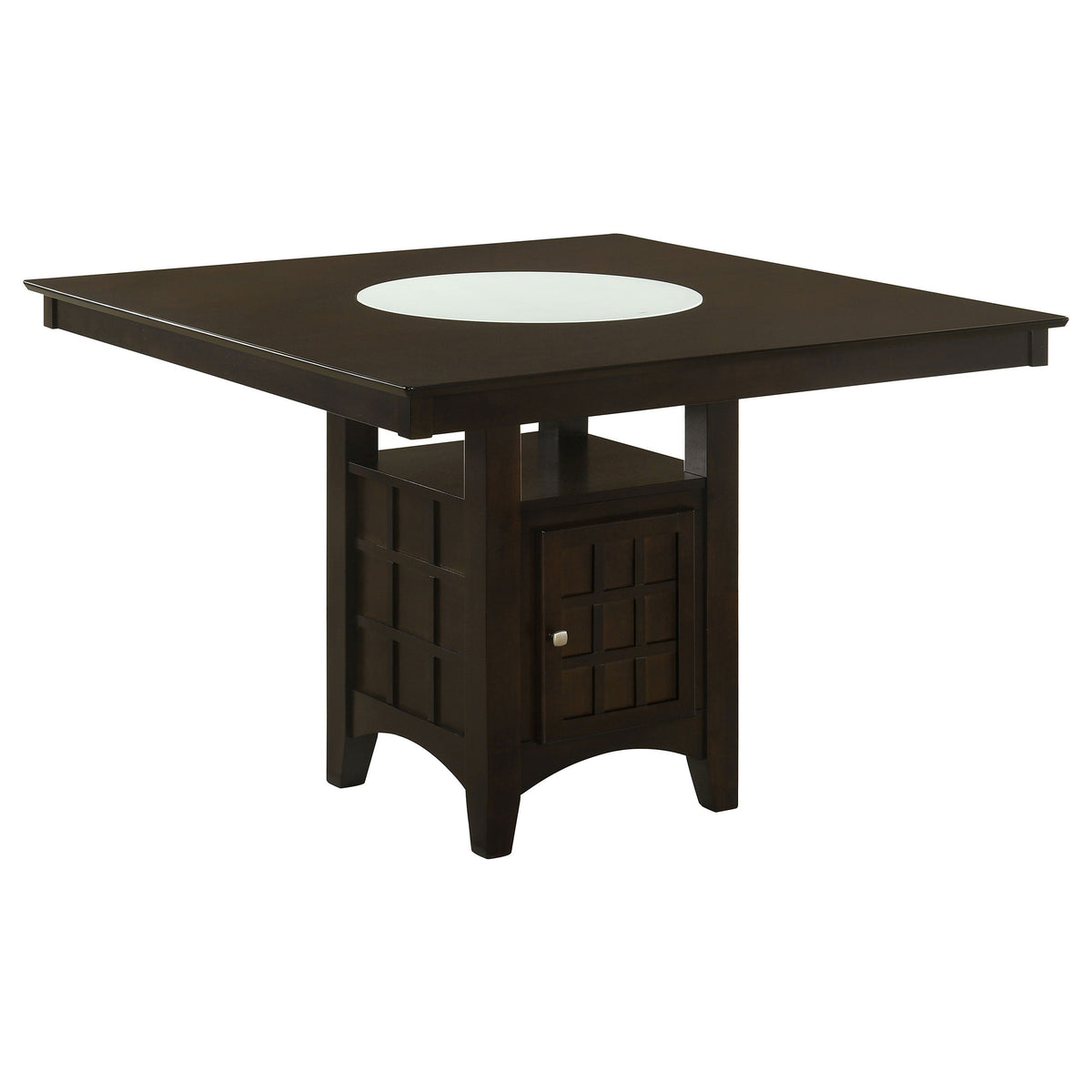 Tolland Cappuccino and Tan Upholstery Dining Set