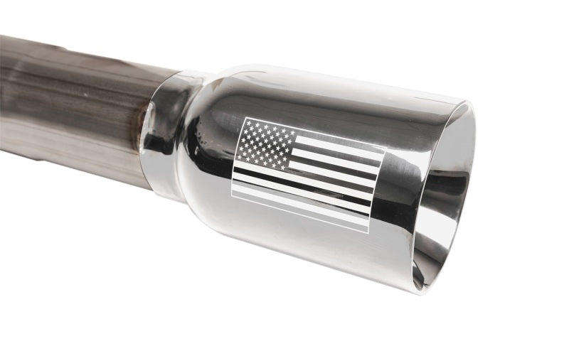 Corsa 07-18 Jeep Wrangler JKU 3.6L/3.8L 2.75in Sport Cat-Back Exhaust w/ 4in American Flag Tips 21122USA