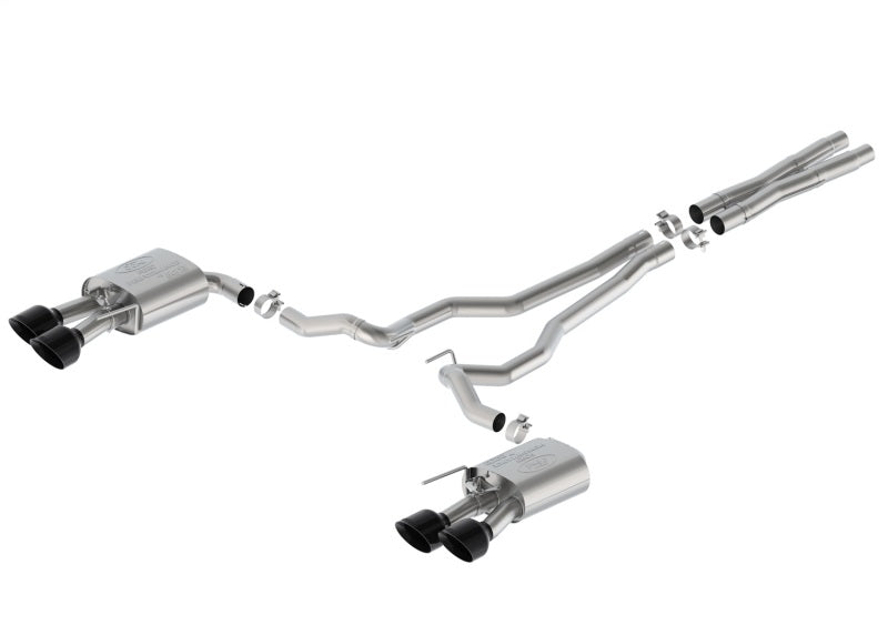 Ford Racing 2024 Mustang 5.0L Sport Cat-Back Exhaust W/Valance - Black Tips M-5200-M5SBVA