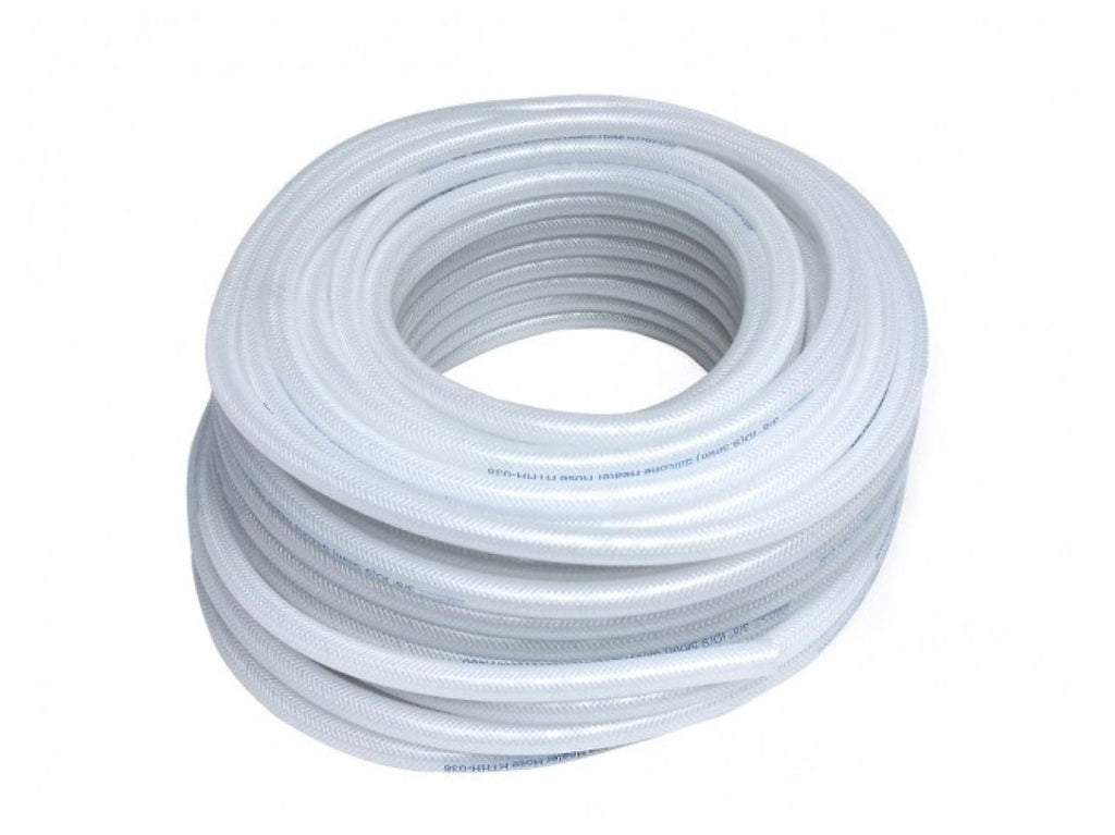 HPS High Temp 5/16" ID (8mm) Reinforced Silicone Heater Hose Clear - 25 Fe