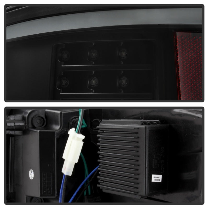 SPYDER xTune 09-14 Ford F-150 Light Bar LED Tail Lights - Black Smoke (ALT-JH-FF15009-LBLED-BSM) 9042195