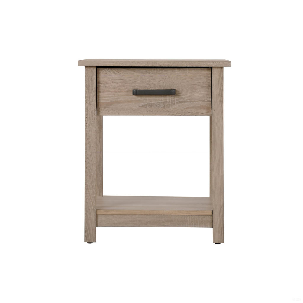 Sleek Contemporary Nightstand In Sandle Wood