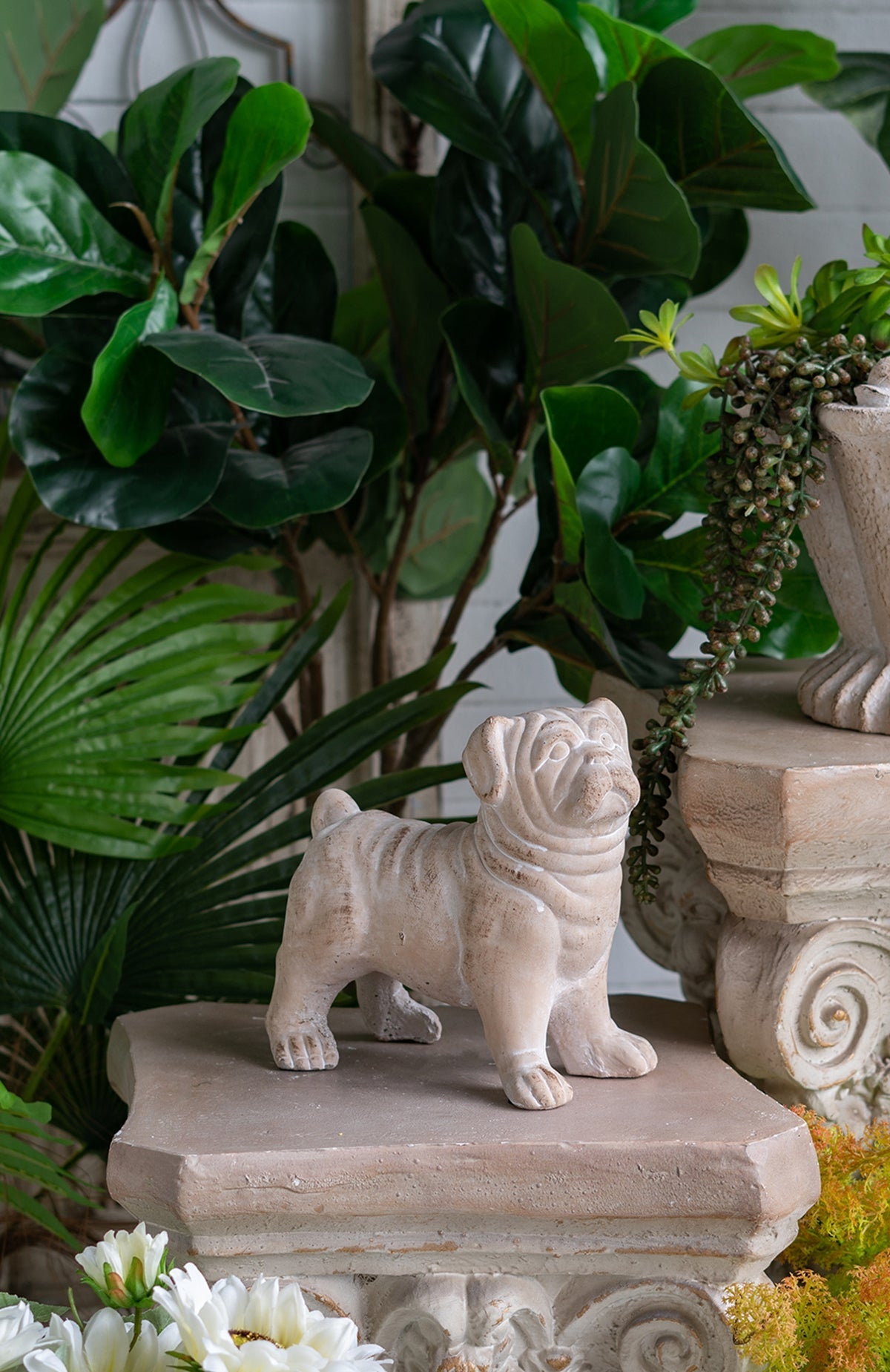 8.5x4.5x8.1" Standing Bulldog Figurine