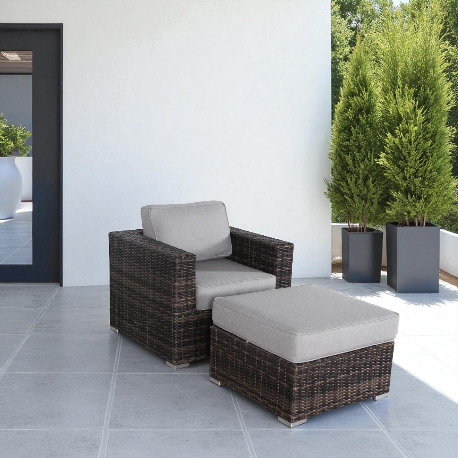 Comfortable Upholstered Accent Armchair – No Assembly Required