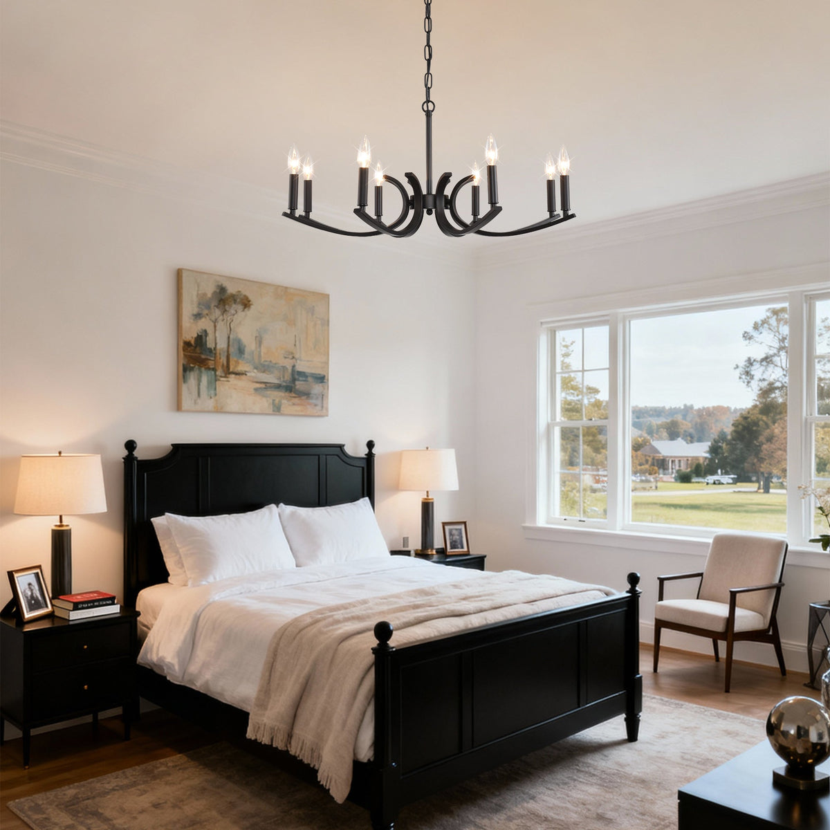 8-Light Farmhouse Chandelier