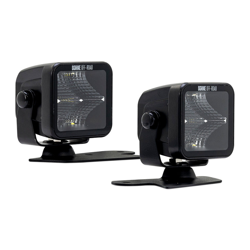Borne Off-Road 21+ Bronco Light Pods 2pc Ditch 3x3 Spot Upfit BNLT-BR-21-DT2SU