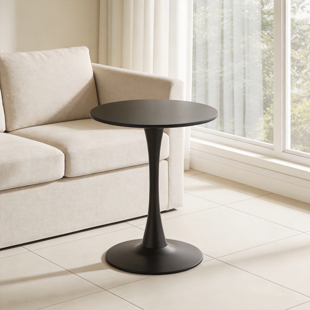 Black Round Dining Table