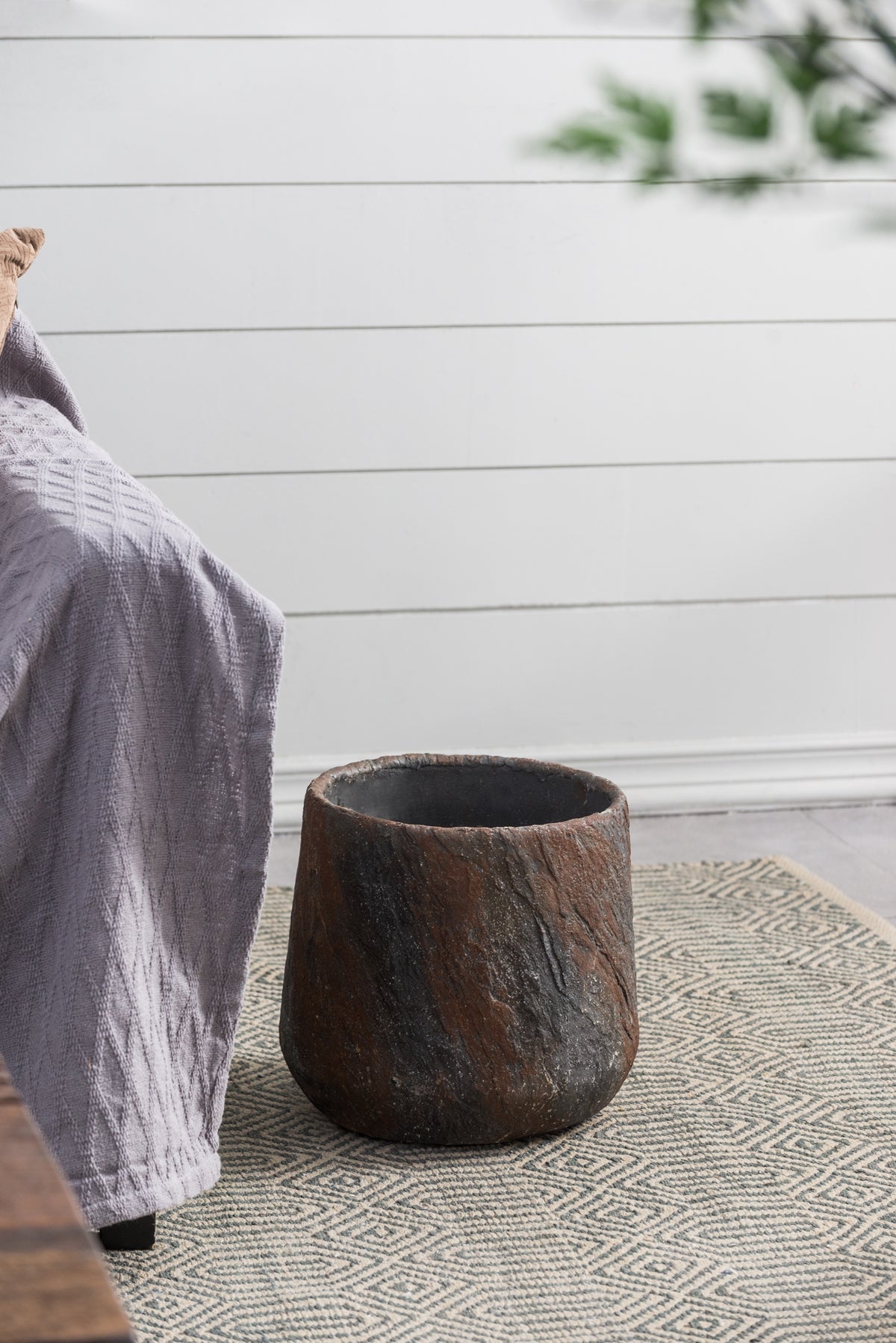 Cement Planter - 12.6" x 12.6" x 11.8"