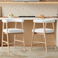 25'' Seat Height Bar Stools with Back - Set of 2