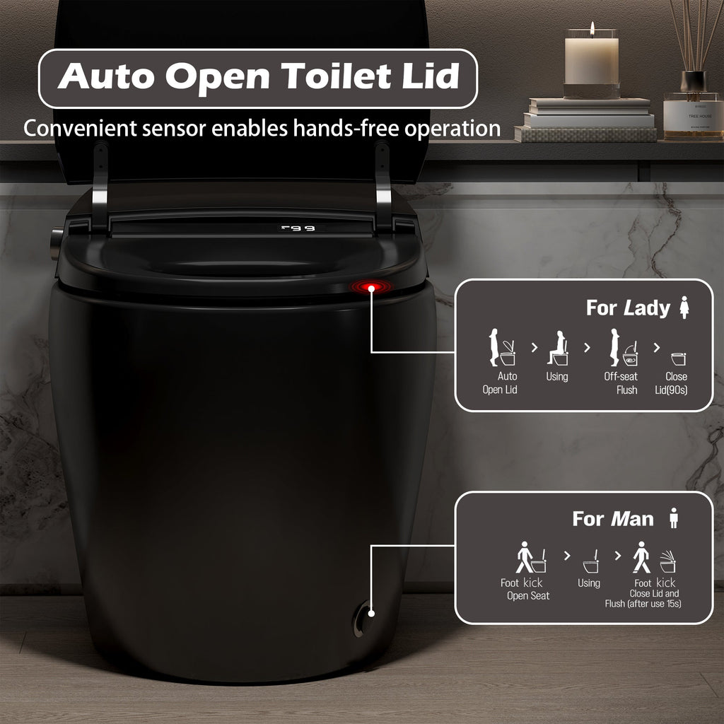 Smart Toilet with Bidet Built-In, ADA One-Piece