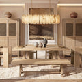 Hawthorne 72" Reclaimed Elm Trestle Dining Bench