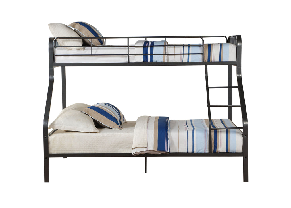 Caius Gunmetal Finish Twin XL/Queen Bunk Bed