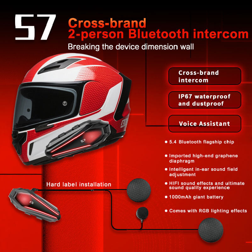 Cold-weather Noise-canceling Group Cycling Intercom Headset