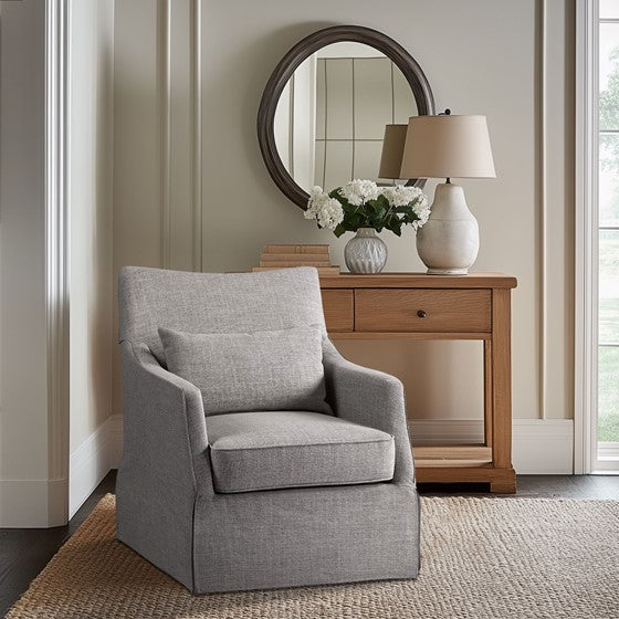 Skirted Swivel Chair