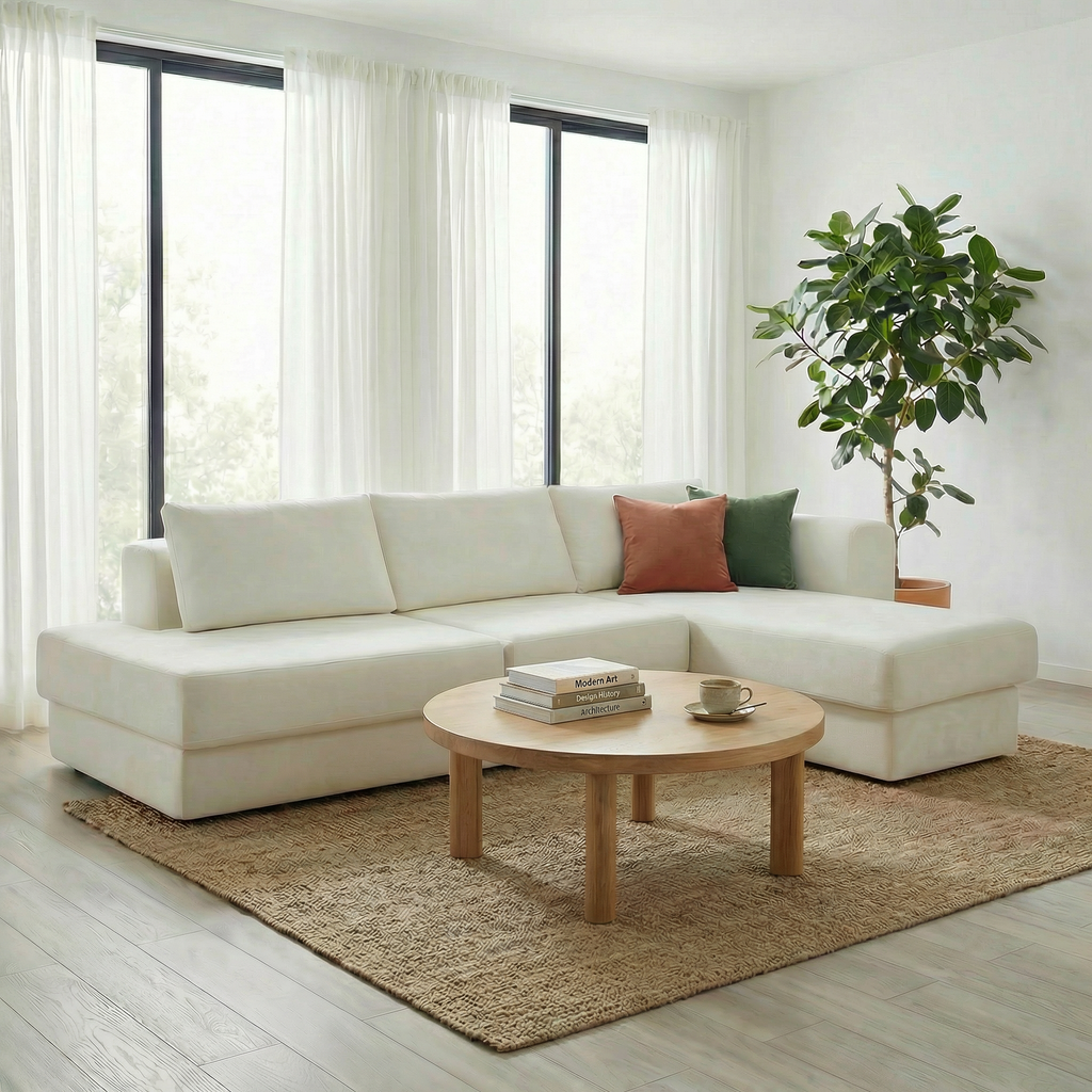 L-Shaped Modular Sofa 113" Modular Sectional