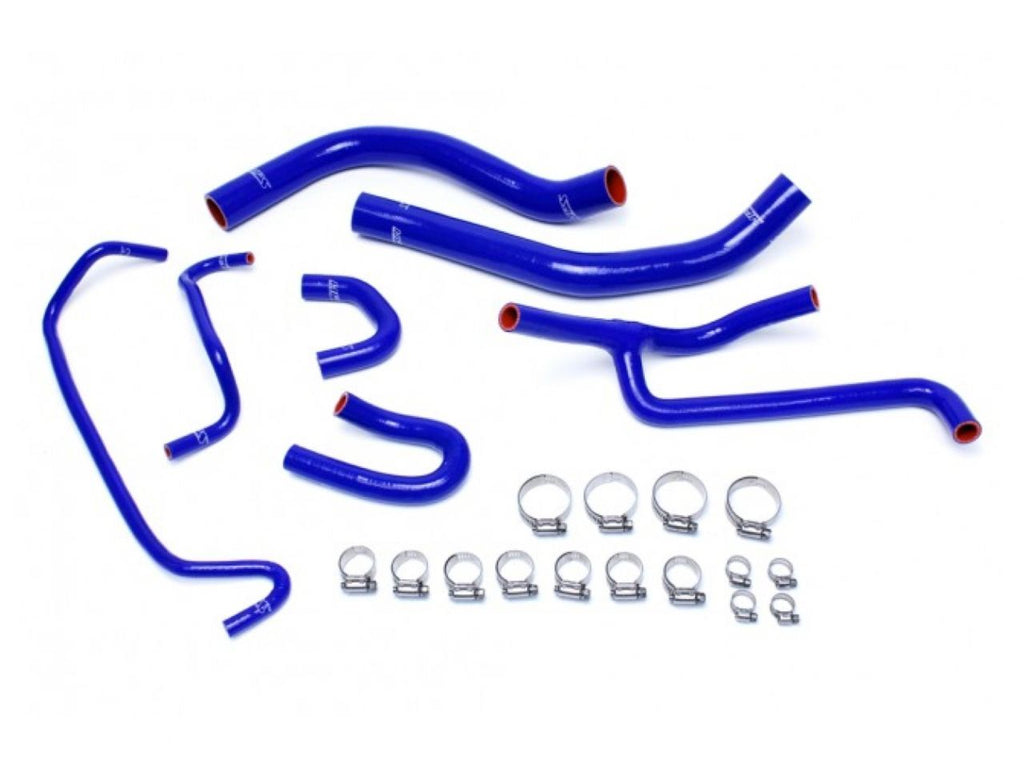 HPS Blue Reinforced Silicone Radiator and Heater Hose Kit Coolant Ford 2015-2017 Mustang 3.7L V6