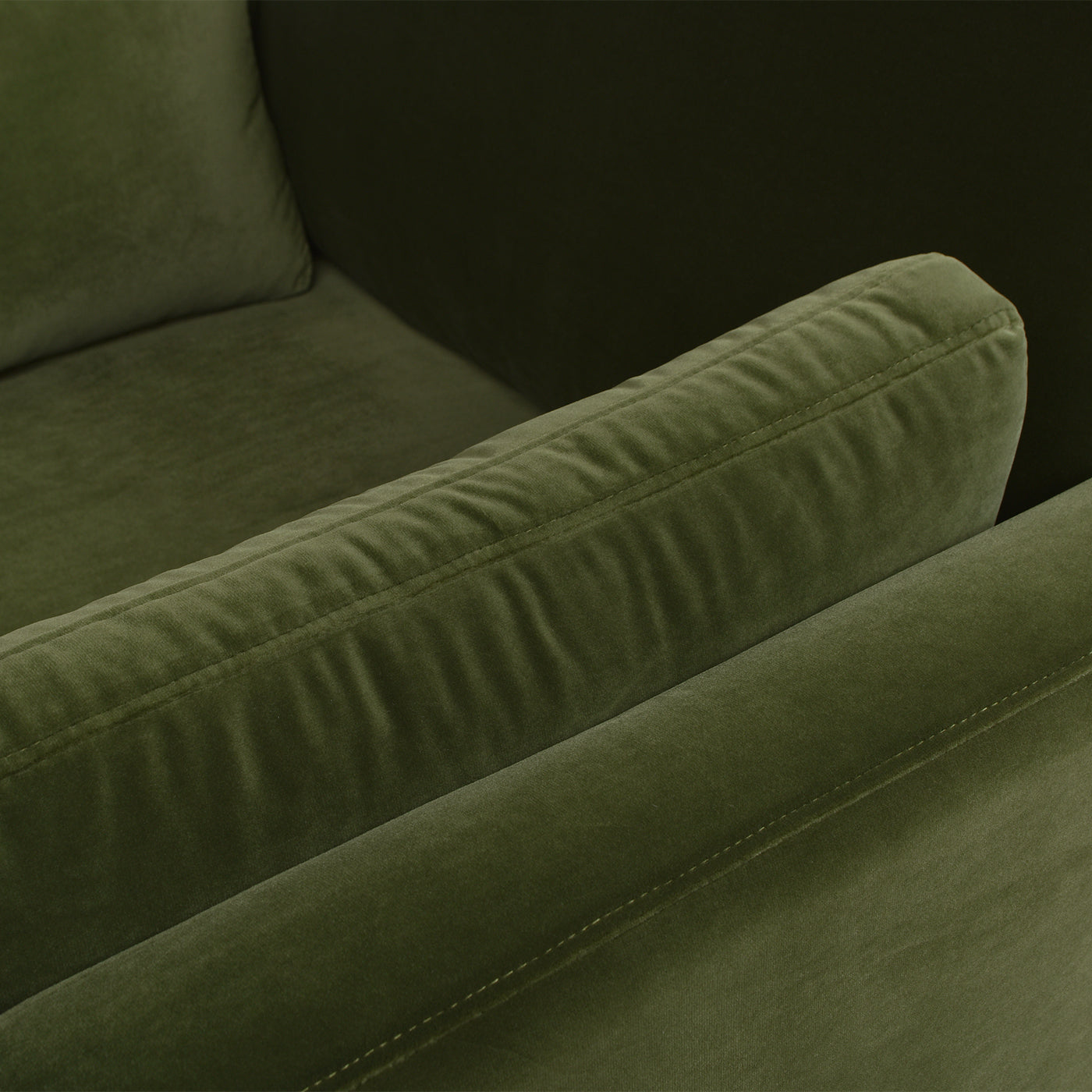 Knox 65" Modern Farmhouse Chaise Lounge Chair, Olive