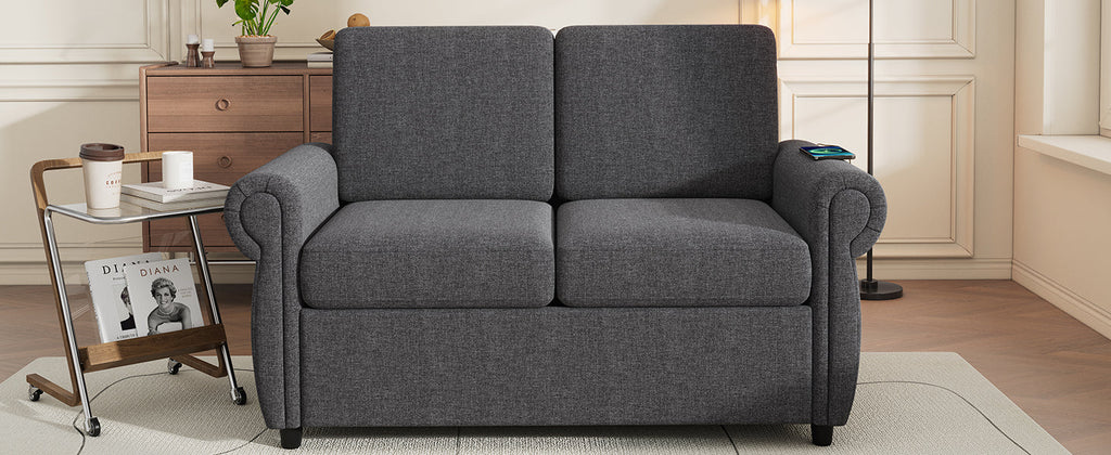 Orisfur Pull Out Sofa Bed Loveseat Sleeper