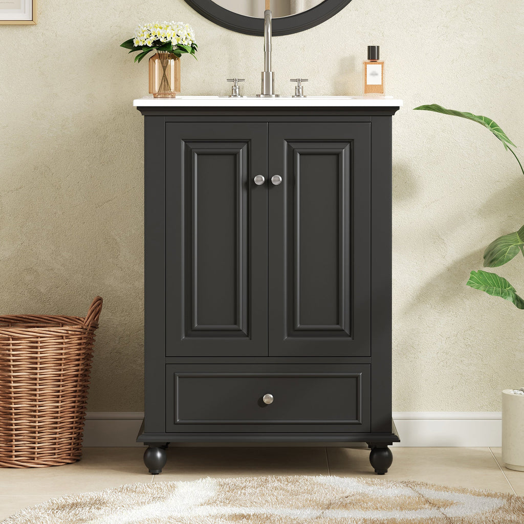 24'' Bathroom Vanity with Ceramic Sink