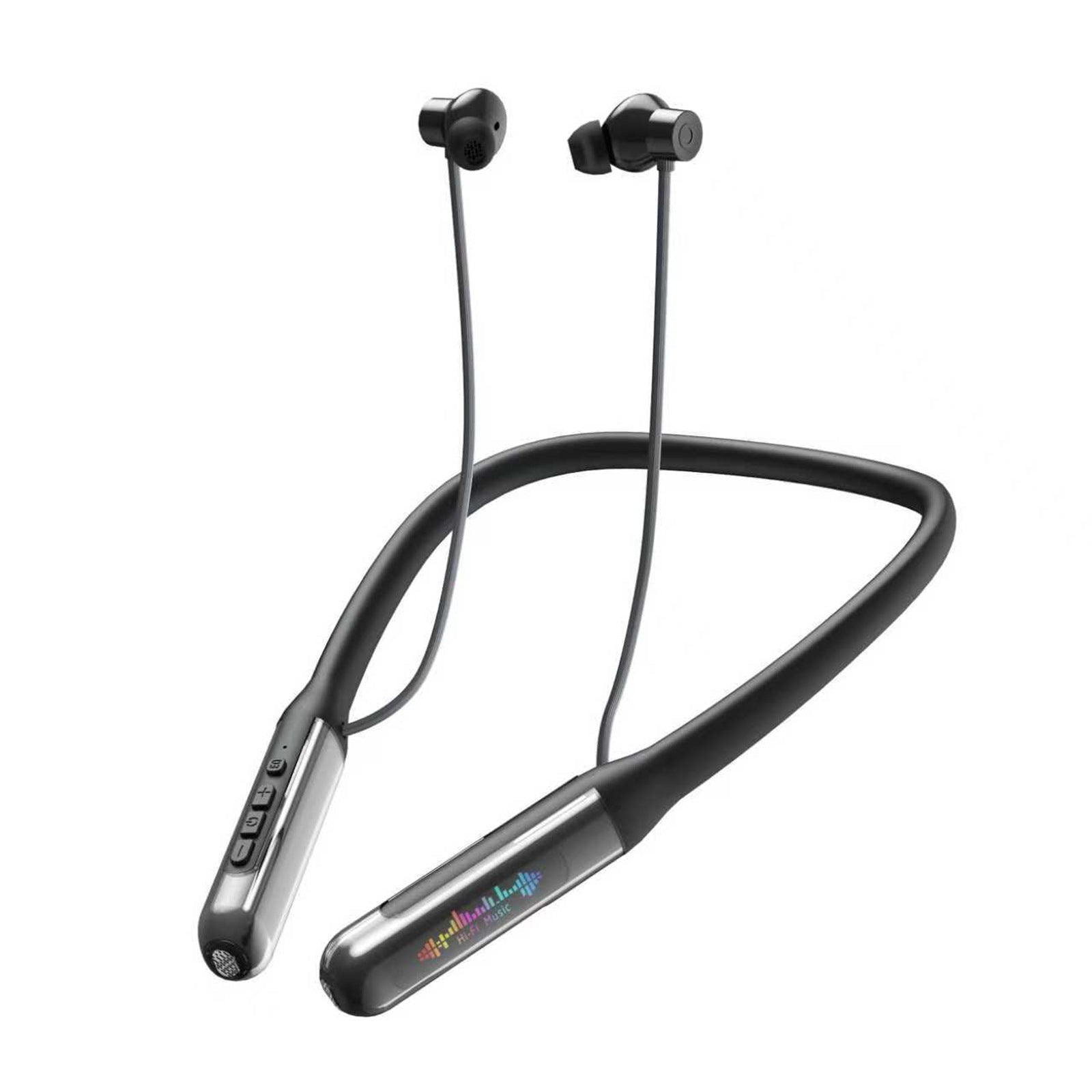KP-258 Best-selling Neckband Bluetooth Earphones Magnetic Digital Display In-Ear Low Latency Long Battery Life High Sound Quality Direct From Export Manufacturer