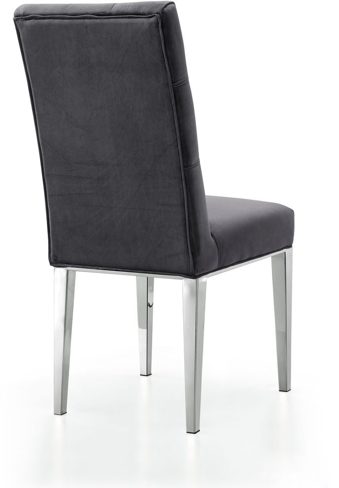Modern Velvet Upholstered Dining Chair Set of 2