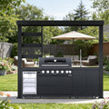108-Inch 6-Burner Deluxe Stainless Steel Gas Outdoor Kitchen Grill