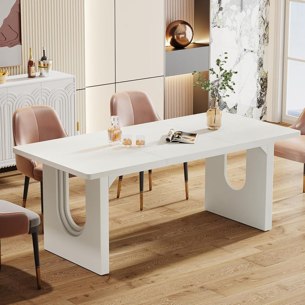 Modern 71" Rectangular Dining Table for 6–8 People