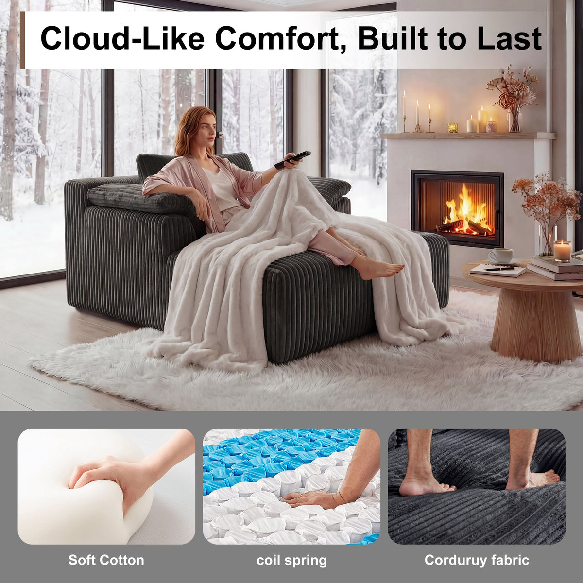 60 Inch Chaise Lounge Chair Indoor